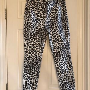 Good American Animal Print Trousers